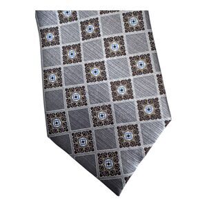 Jos A Bank Silk Tie Mens Executive Collection Geometric Print Neckwear Business